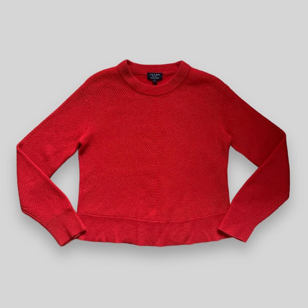 Rag & Bone Cashmere Knit Sweater in Red | Size M